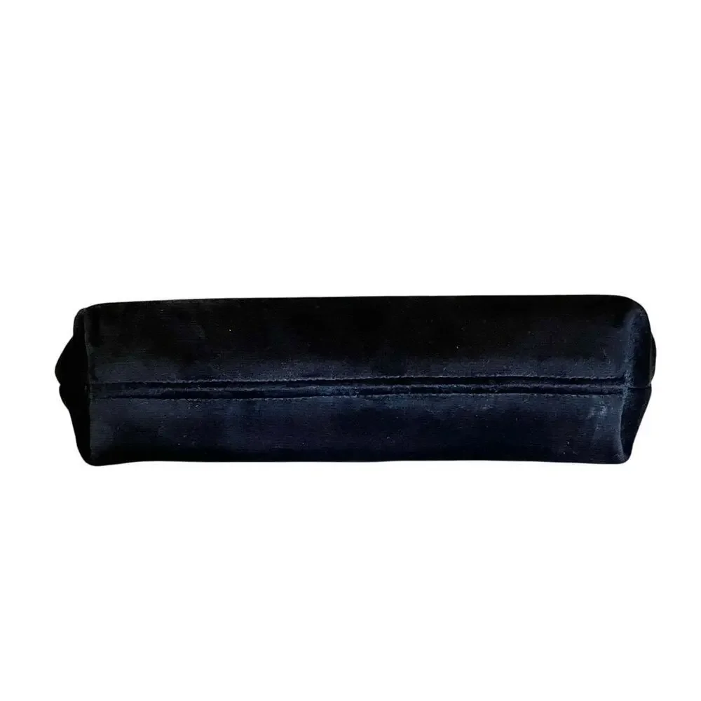 Chanel Ultra Le Teint Black Velvet Cosmetic Bag Zip Pouch Clutch Purse